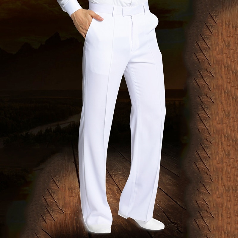 Latin Dance Pants Ruching Men's Performance Natural Spandex
