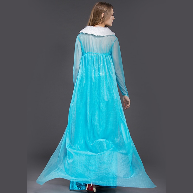 Princess Fairytale Elsa Halloween Dress Cosplay Costume Vacation Dress Adults' Women's Female Christmas Carnival Easy Halloween Costumes Dress Up4