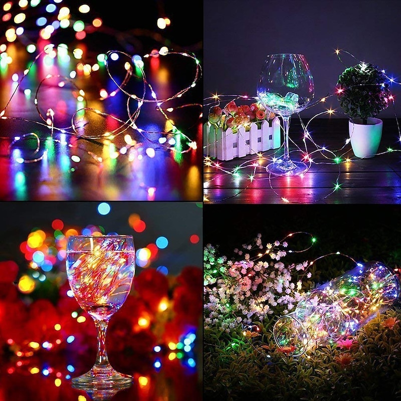 LED String Lights 5M 50 LEDs String Lights Mini Battery Powered Copper Wire Starry Fairy Lights Battery Operated Lights for Decoration4