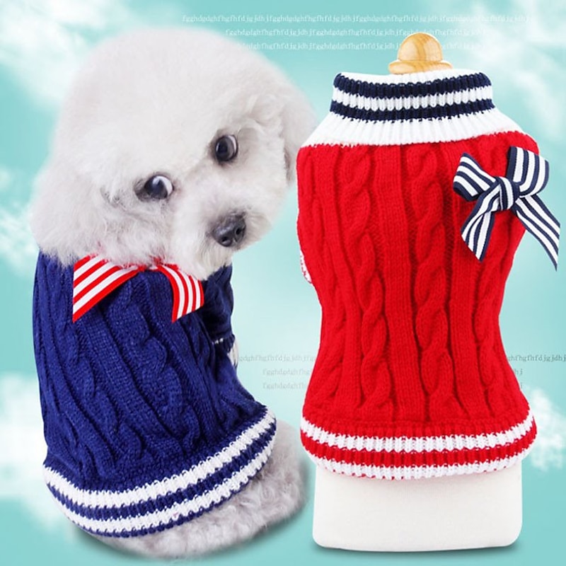 Dog Sweater Puppy Clothes Jumper Braided / Cord Winter Dog Clothing4
