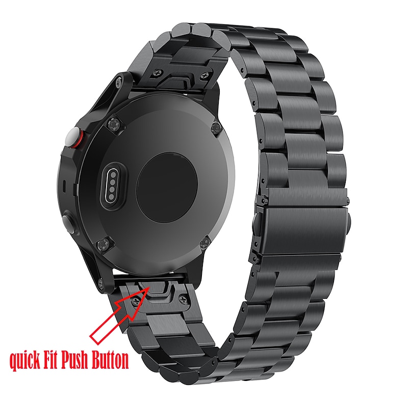 Watch Band for Garmin Fenix 7 Pro 6 5 Plus Epix Pro 47mm Approach S70 47mm S62 S60 Forerunner 955 255 945 745 Instinct 2 Marq Descent Quatix 22mm Stainless Steel Replacement  Strap Quick Fit 22mm3