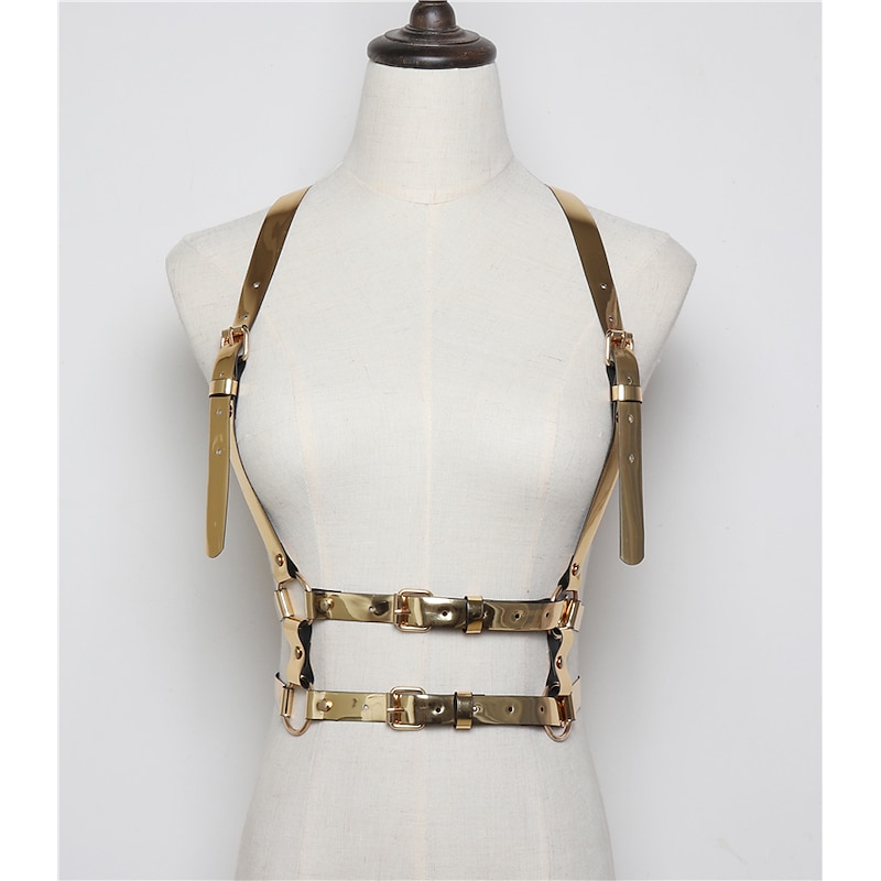 Belt Punk & Gothic Steampunk 17th Century Waist Harness Waist Belt Harness Belt Plague Doctor Solid Colored Fancy Dress Women's Christmas Halloween Adults' 1 Belt3