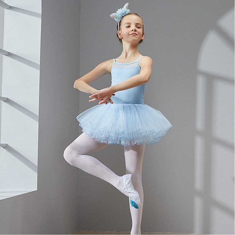 Princess Ballet Dancer Swan Lake Layered Dress Tutu Bubble Skirt Under Skirt Crinoline Girls' Kid's Costume Vintage Cosplay Party Sleeveless Short Length Dress Tulle World Book Day Costumes3