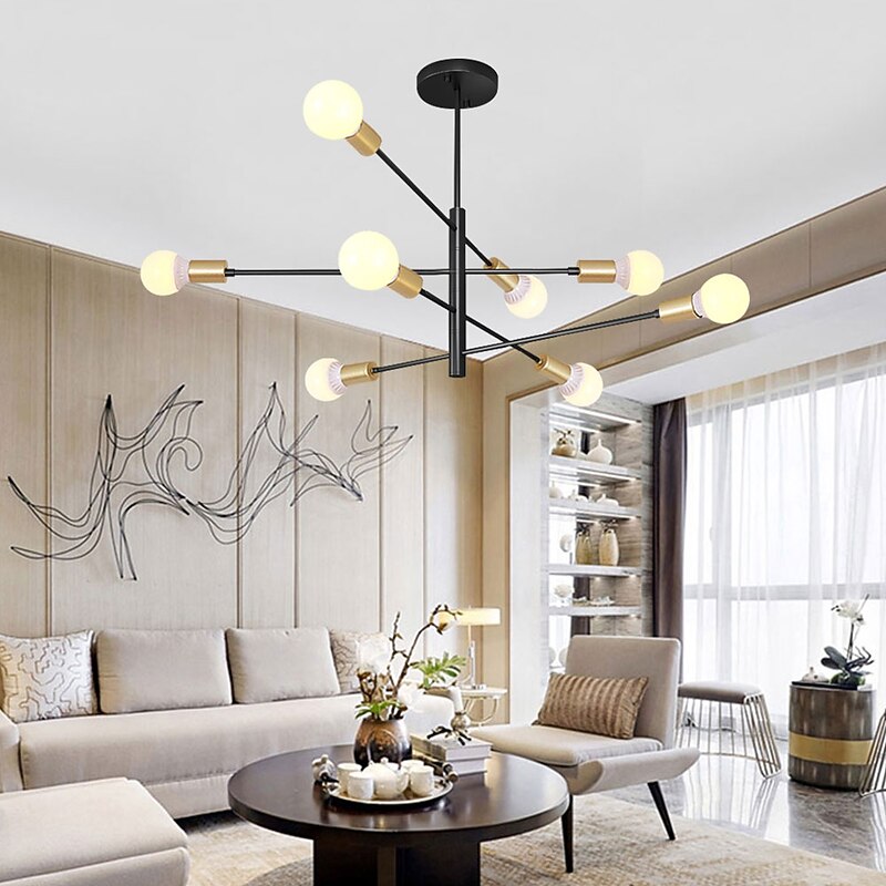 95 cm Sputnik Design Chandelier Metal Sputnik Painted Finishes Contemporary Artistic Nordic Style 110-120V 220-240V2