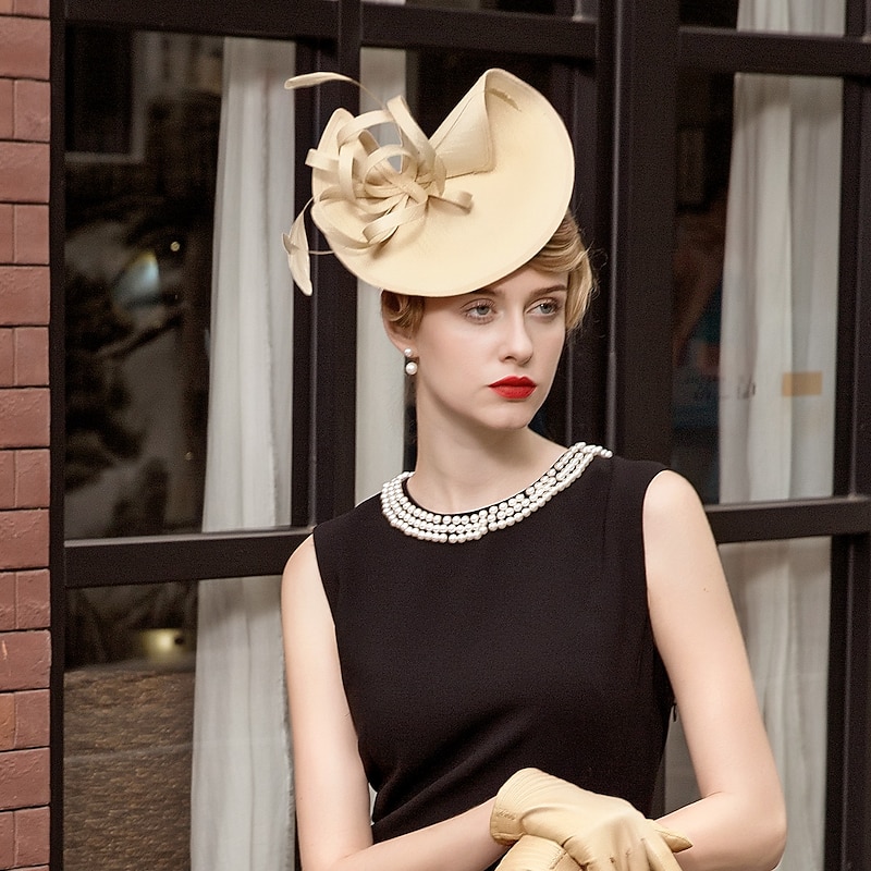 Polyester Fascinators Kentucky Derby Hat with Feather 1PC Fall Wedding / Special Occasion / Party / Evening Headpiece4