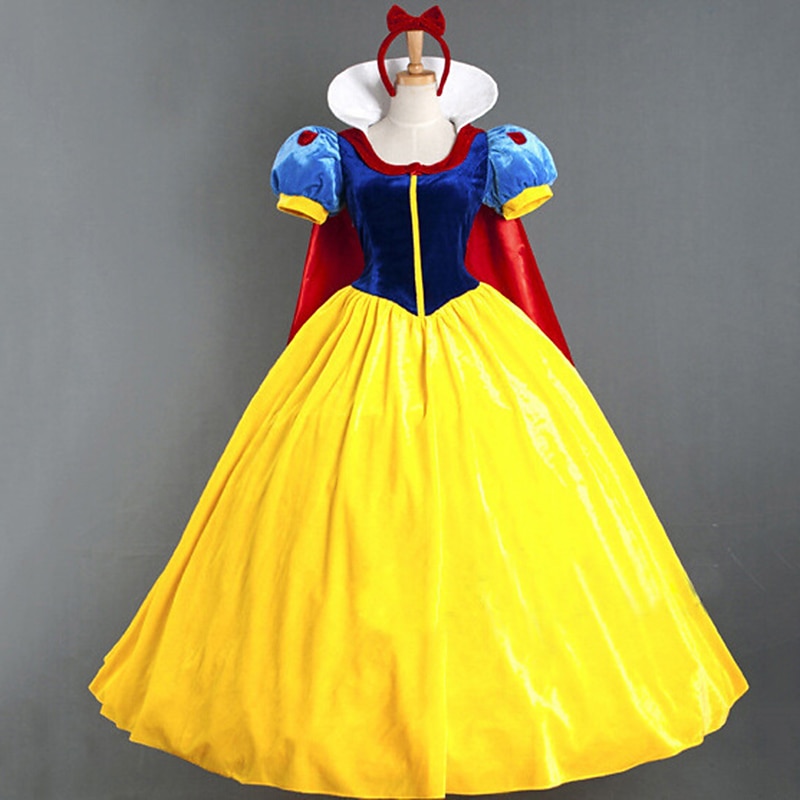 Snow White Princess Masquerade Princess Vacation Dress Movie Cosplay for Women's Adults' Carnival Masquerade Bachelorette Party