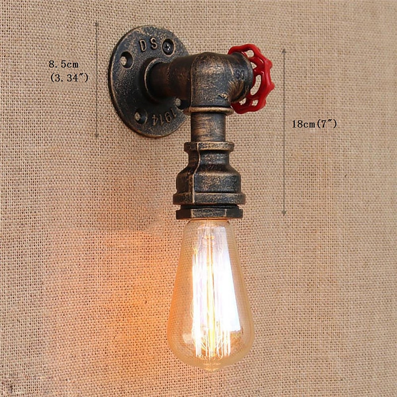 Mini Style Wall Sconces Living Room Metal Wall Light LED Fixture CE Certified E26 E27 110-120V 220-240V 60W3