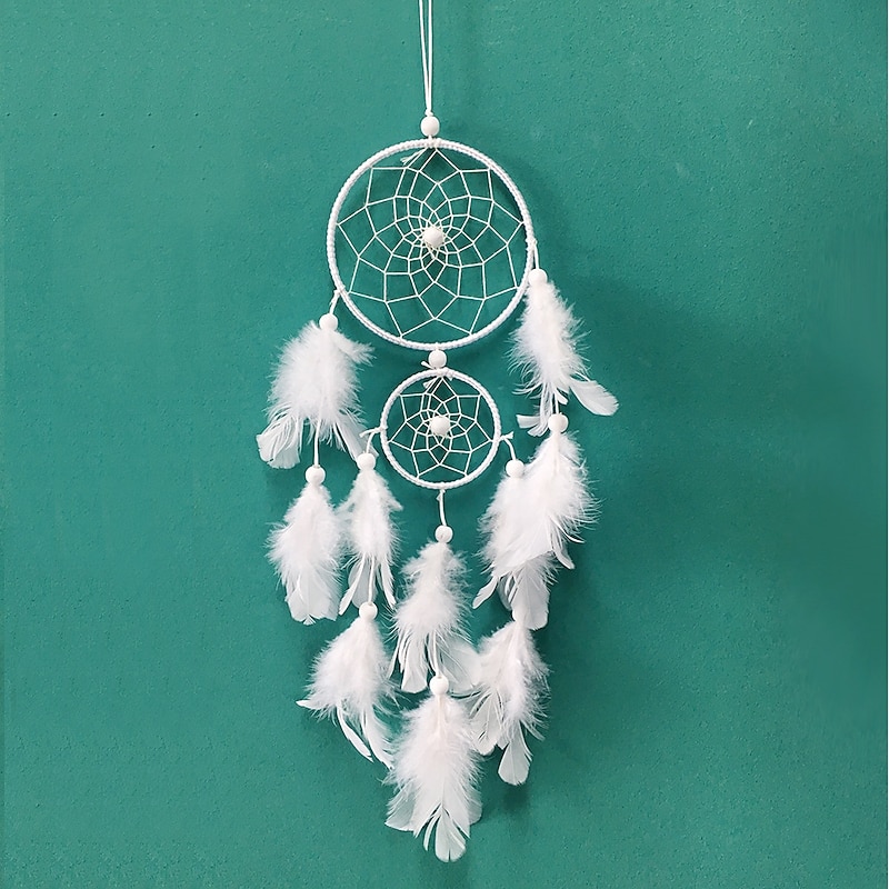 Boho Dream Catcher Handmade Gift Wall Hanging Decor Art Ornament Craft Feather For Kids Bedroom Wedding Festival 55*11cm