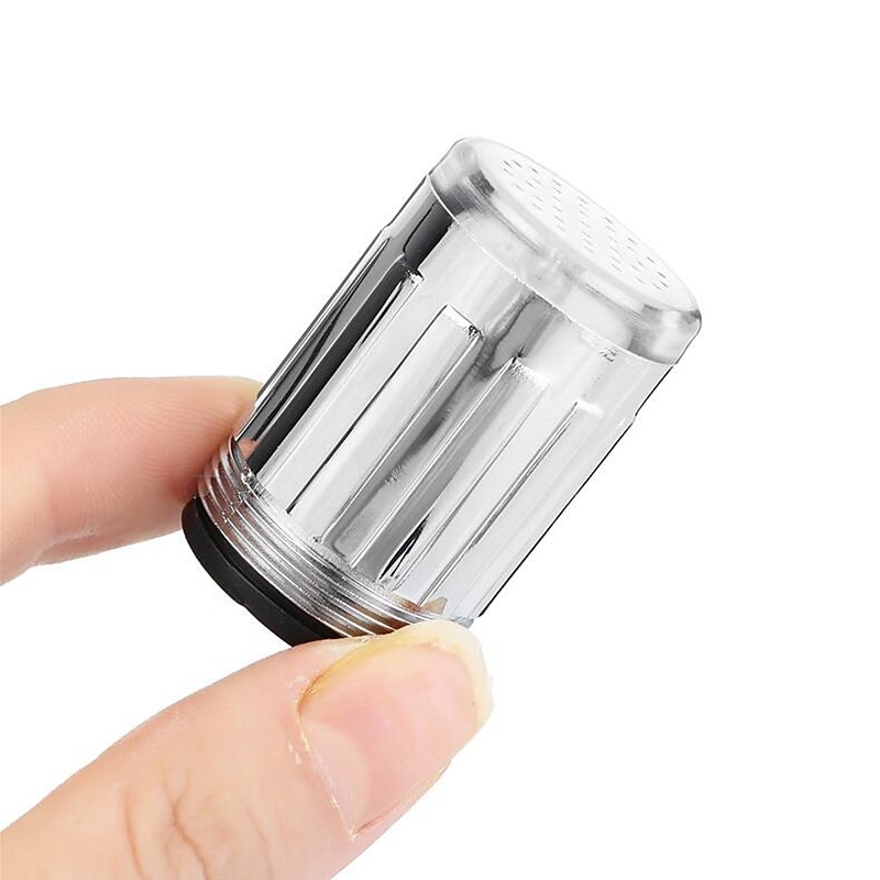 LED Faucet Light 1 Piece Faucet accessories,Three colour Change Temperature Senor2