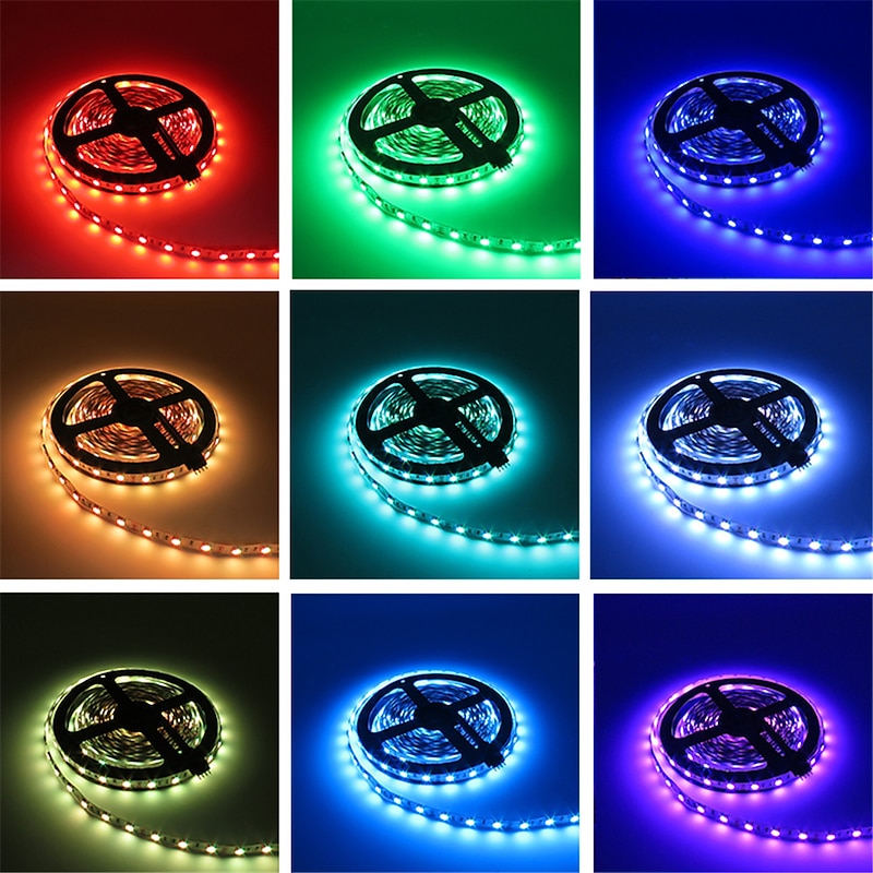 LED Strip Lights WiFi Smart app Controlled Kit 20m 66ft RGB Color Changing SMD 5050 Work with Smartphone Google Alexa 12V 20A Power Supply3
