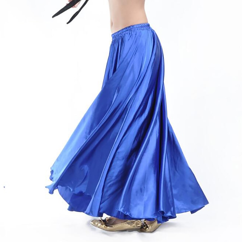 Belly Dance Skirts Ruching Women's Training Performance Natural Nylon3