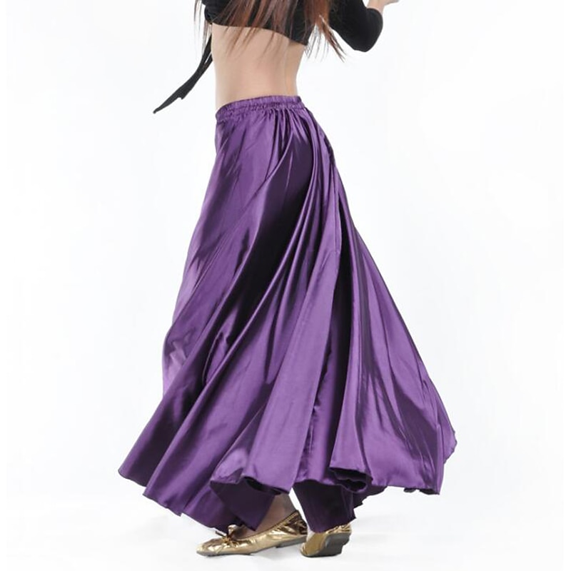 Belly Dance Skirts Ruching Women's Training Performance Natural Nylon4