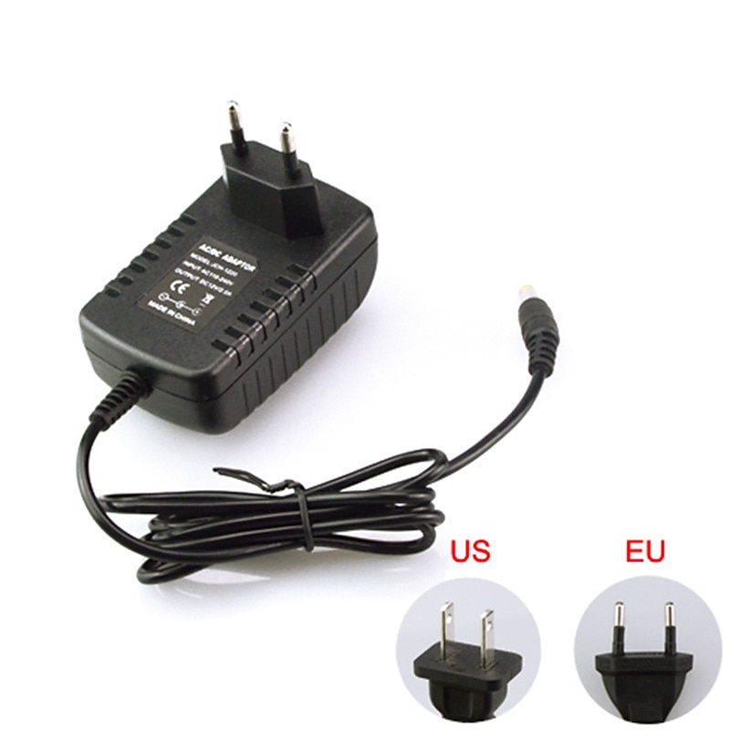 1pcs DIY 12V Power Supply Adapter Plug Transformer AC 110V 220V to DC 12V 2A LED Driver for LED String Strip Light 90cm 3ft2