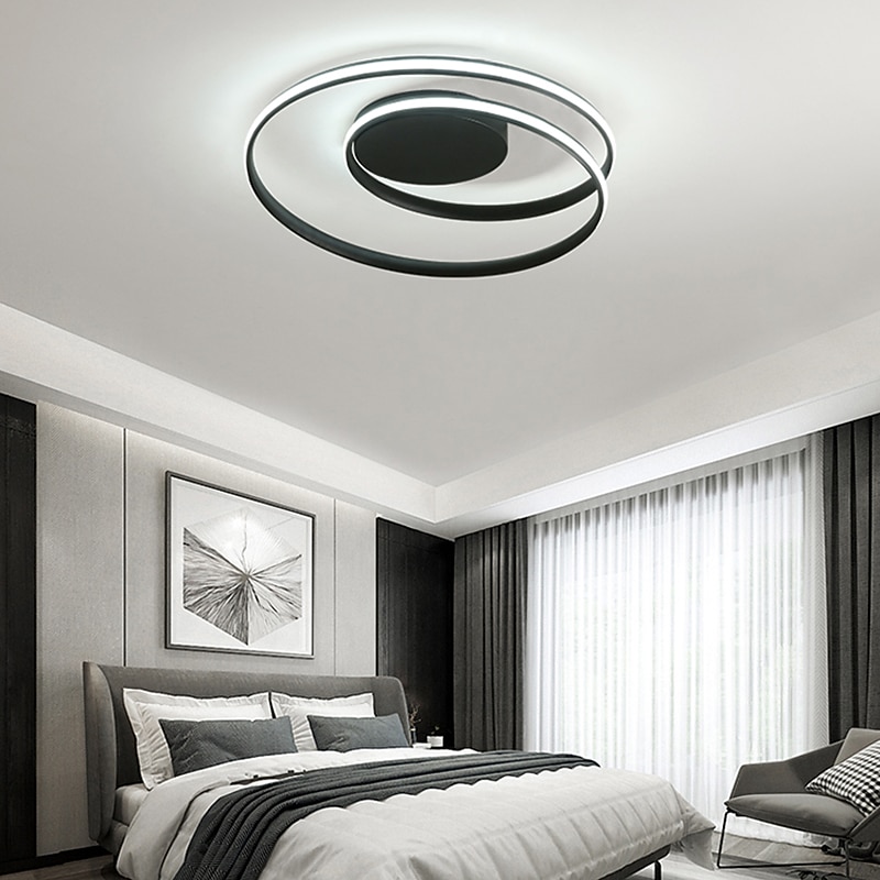 1-Light 46 cm Ceiling Light LED Flush Mount Lights Metal Geometrical Novelty Painted Finishes Modern 110-120V 220-240V