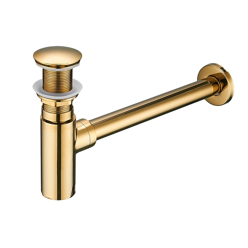 Faucet Accessory Superior Quality - Contemporary Copper Pop-up Water Drain Without Overflow Chrome3