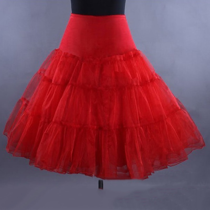 Petticoat Classic Lolita 1950s Cocktail Dress Dress Petticoat Hoop Skirt Crinoline Ballet Dancer Solid Colored Princess Fancy Dress Women's Girls' Wedding Party Bachelorette Party Adults' Petticoat