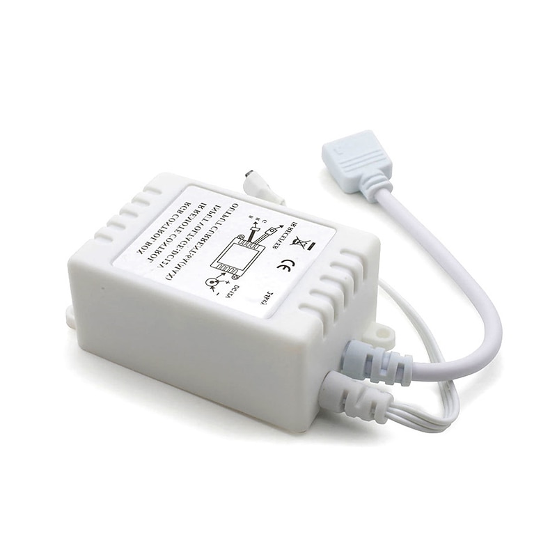 LED Strip Lights DIY Controller 24 Keys IR RGB Control Box Receiver IR Remote Dimmer DC12V 6A For RGB 2835 3528 5050 Beads4