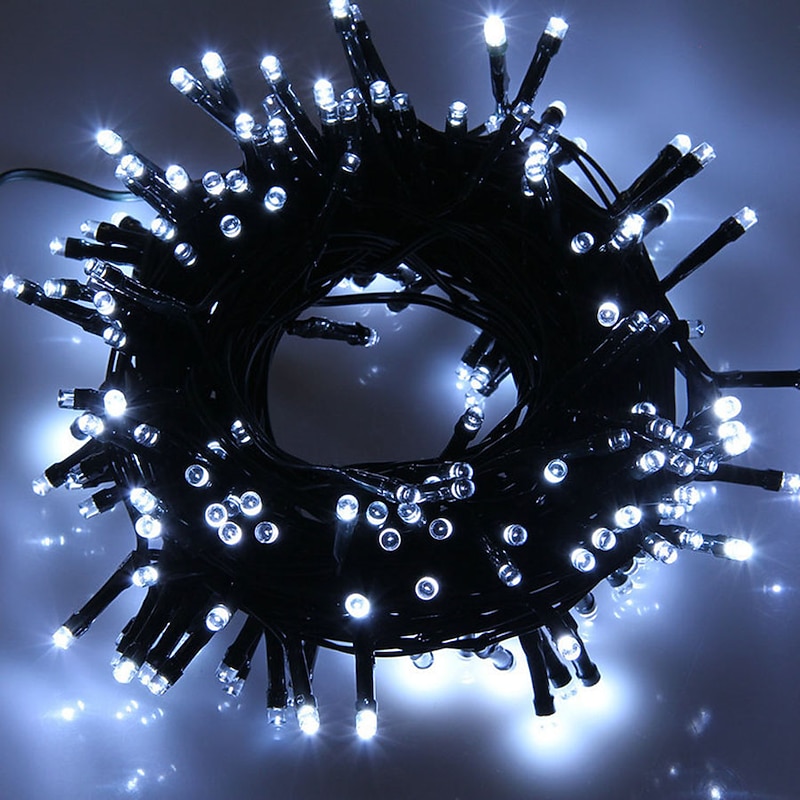 LED String Lights 20m 66ft 200LED String Lights Warm White White Blue Waterproof Creative Cuttable Night Light Garden Yard Decoration Lamp for Christmas Tree Room Home Decoration2