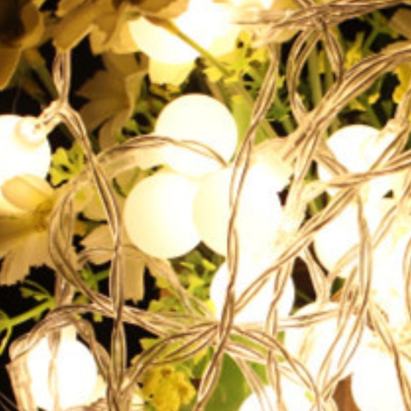 10m String Lights Outdoor String Lights 100 LEDs 1 set Warm White Decorative 220-240 V2