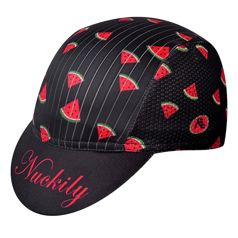 Nuckily Cycling Cap / Bike Cap Visor Fruit UV Resistant Breathable Quick Dry Sweat wicking Bike / Cycling Black Spandex for Unisex Teenager Adults' Highschool Road Bike Outdoor Exercise Recreational2