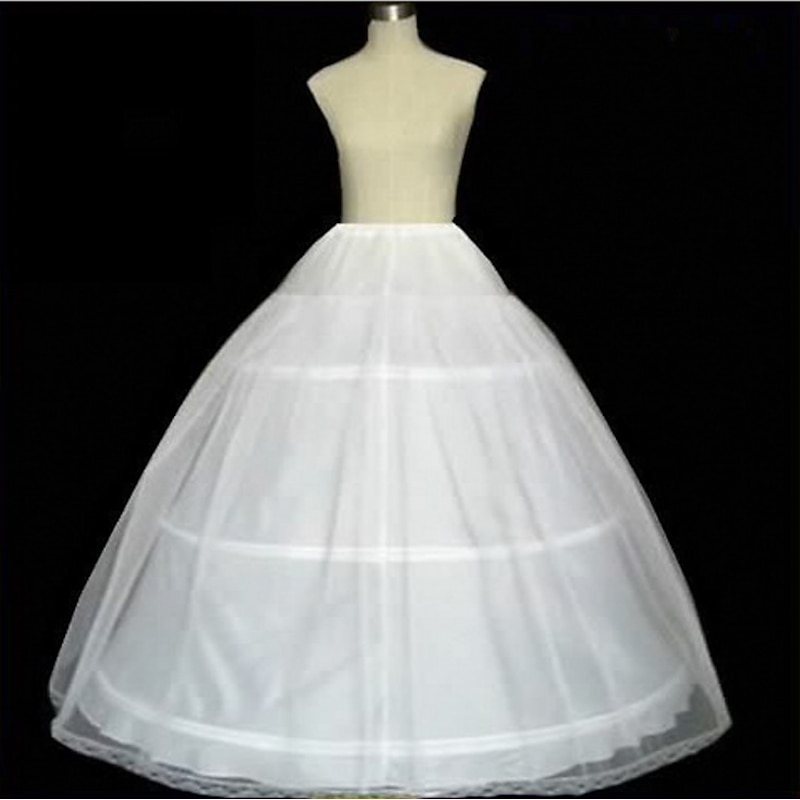 Elegant Rococo Victorian Petticoat Hoop Skirt Under Skirt Crinoline Princess Bride Bridal 3 Hoops Princess Fancy Dress Women's Royal Halloween Masquerade Wedding Party Carnival of Venice Adults'