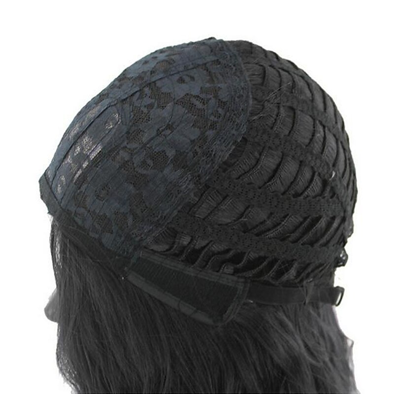 Synthetic Wig kinky Straight Middle Part Wig Long Light Blonde Synthetic Hair 26 inch Women's Women Dark Brown3