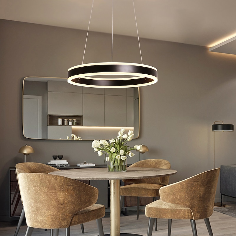 2-Light LED Pendant Light Metal Acrylic Circle Painted Finishes Modern Contemporary 110-120V 220-240V
