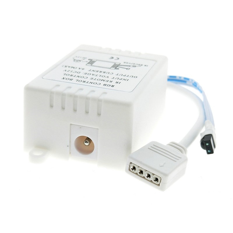 LED Strip Lights DIY Controller 24 Keys IR RGB Control Box Receiver IR Remote Dimmer DC12V 6A For RGB 2835 3528 5050 Beads3