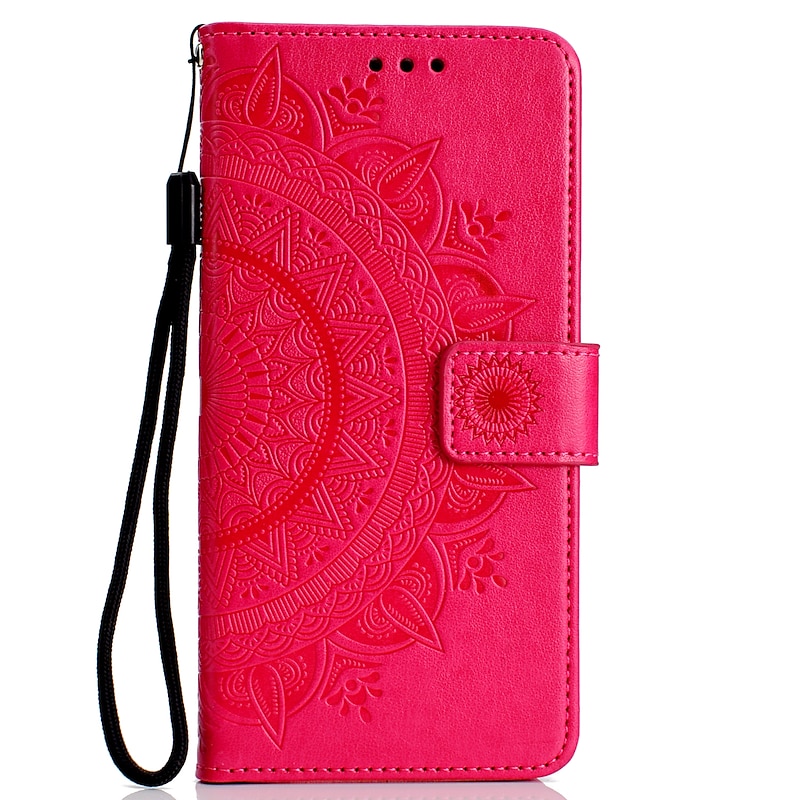 Phone Case For Motorola MOTO G6 Moto G6 Play Moto G6 Plus Moto G7 Moto G5 Plus Moto G5 Moto E5 Plus Moto E5 Moto E4 Plus Wallet Case with Stand Holder Wallet Card Holder Flower / Floral Hard PU3