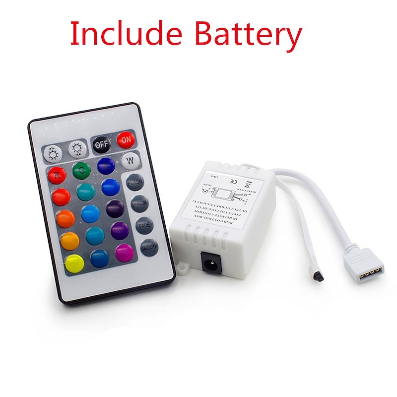 LED Strip Lights DIY Controller 24 Keys IR RGB Control Box Receiver IR Remote Dimmer DC12V 6A For RGB 2835 3528 5050 Beads2
