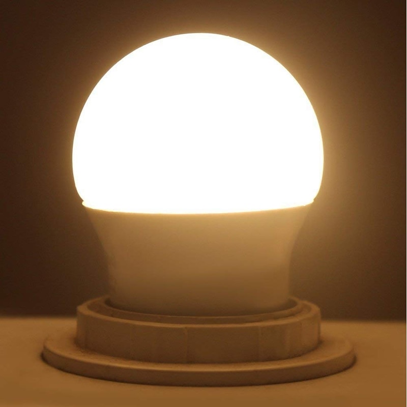 10PCS 5W LED Light Bulbs 50W Halogen Equivalent 3000K/6000K Warm White No Flicker E26 E27 500lm Non Dimmable AC110-220V4