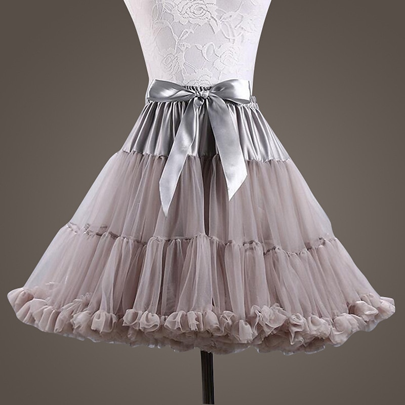 Ballet Dancer Classic Lolita 1950s Vacation Dress Dress Petticoat Hoop Skirt Tutu Crinoline Women's Girls' Costume Vintage Performance Wedding Party Princess Petticoat Tulle World Book Day Costumes