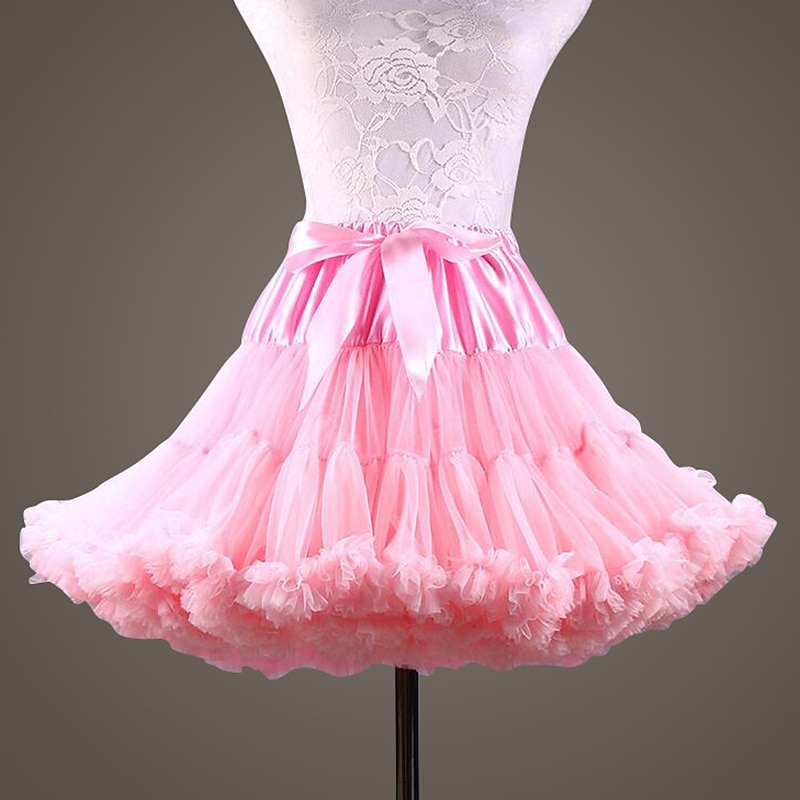 Ballet Dancer Classic Lolita 1950s Vacation Dress Dress Petticoat Hoop Skirt Tutu Crinoline Women's Girls' Costume Vintage Performance Wedding Party Princess Petticoat Tulle World Book Day Costumes4