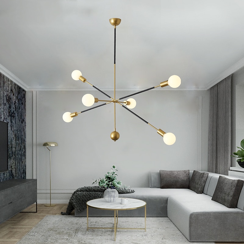 90 cm Sputnik Design Chandelier Metal Sputnik Painted Finishes Modern 220-240V（Bulb NOT Included）4
