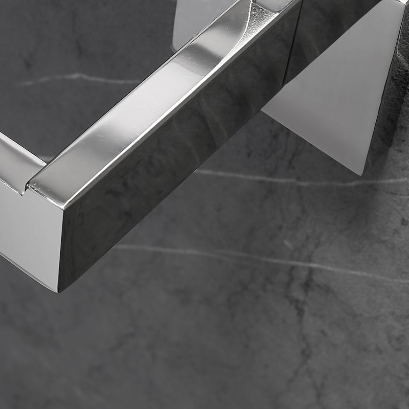 Toilet Paper Holder Premium Design Contemporary Stainless Steel for Bathroom Wall Mounted Brushed Silvery 1pc3