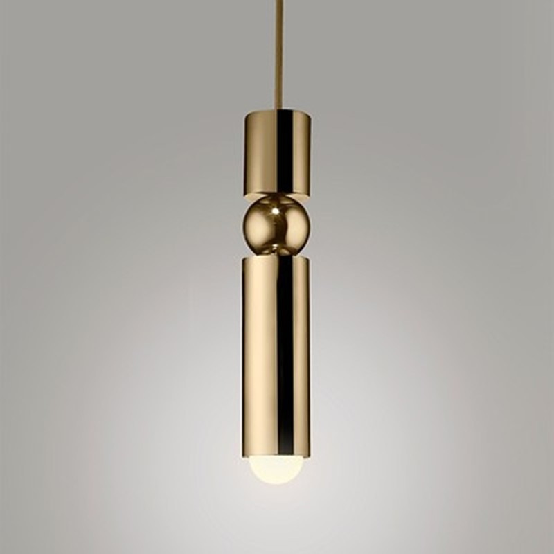 6 cm LED Pendant Lights Island Lights Single Design Metal Cylinder Electroplated Modern 220-240V3