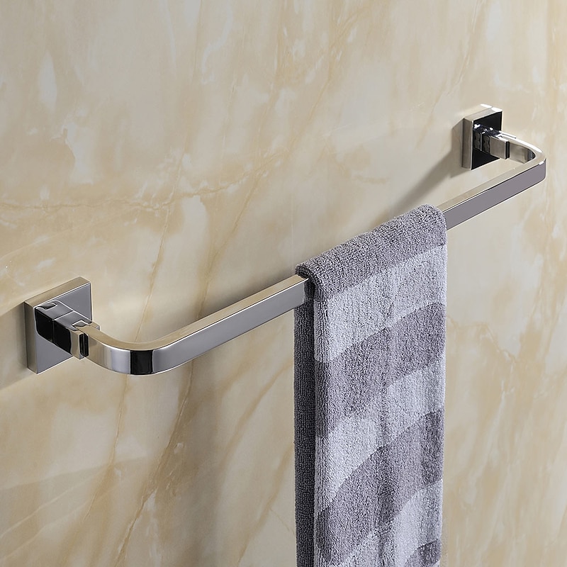 Bathroom Accessory Set Premium Design / Creative Contemporary / Modern Metal 4pcs - Bathroom 1-Towel Bar / towel ring Wall Mounted2