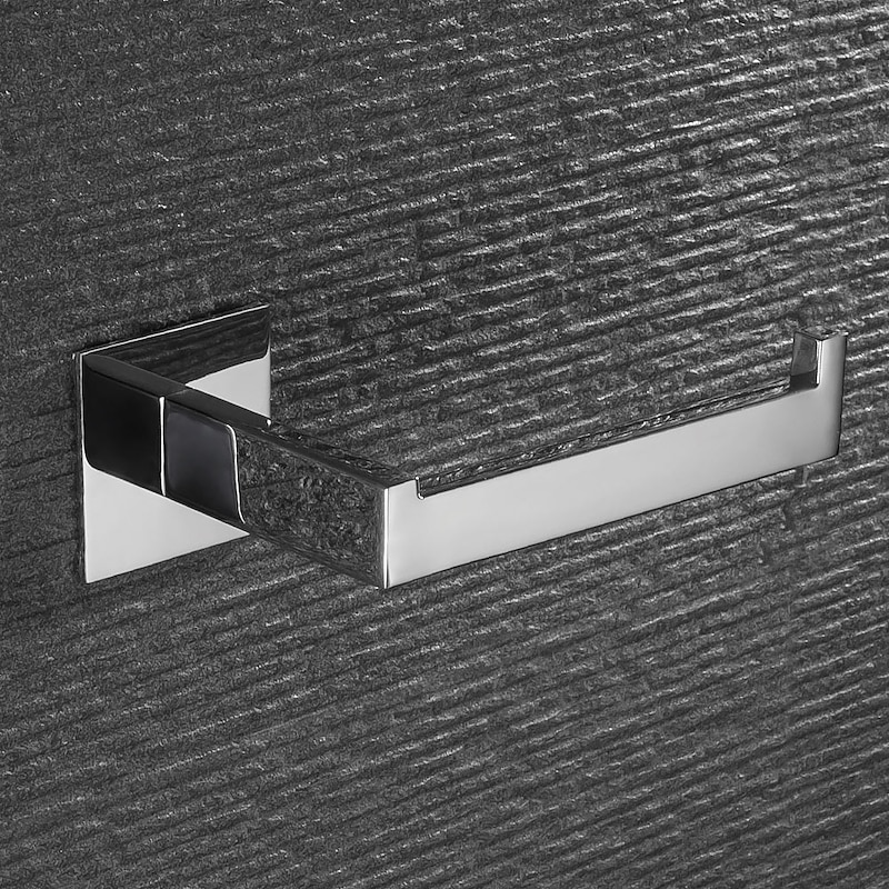 Toilet Paper Holder New Design / Self-adhesive / Creative Contemporary / Modern Metal 1pc - Bathroom Wall Mounted2