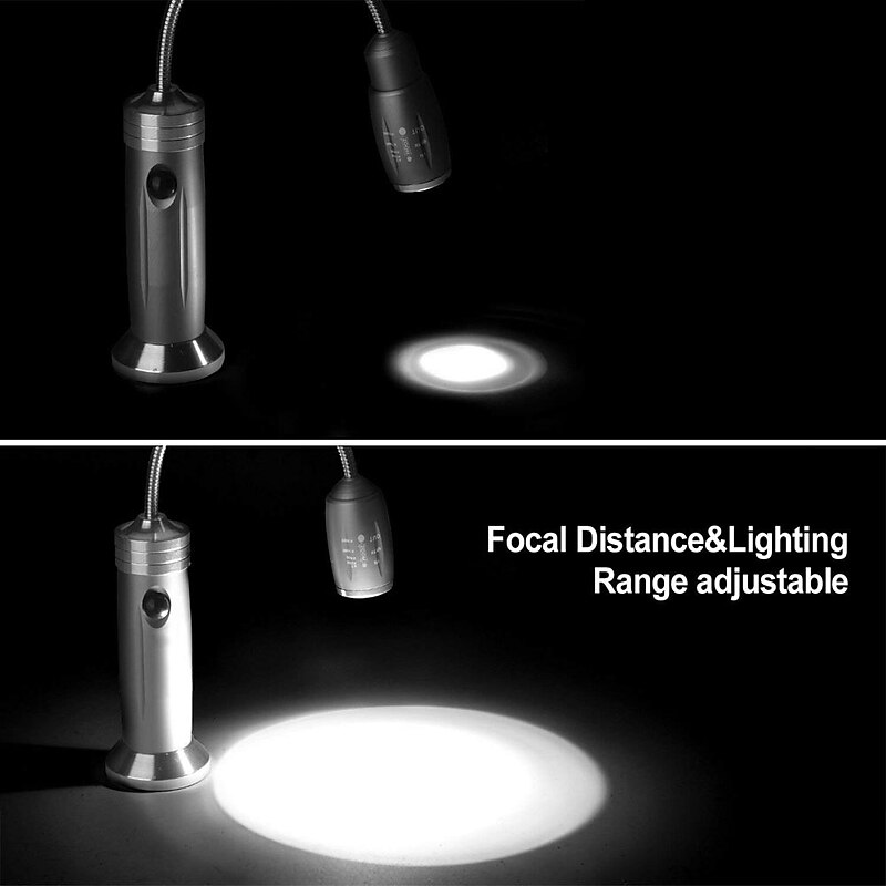 2pcs Barbecue Grill Light Magnetic Base Super-Bright LED BBQ Lights Outdoor 360 Degree Flexible Gooseneck Barbecue Light Adjustable Battery3
