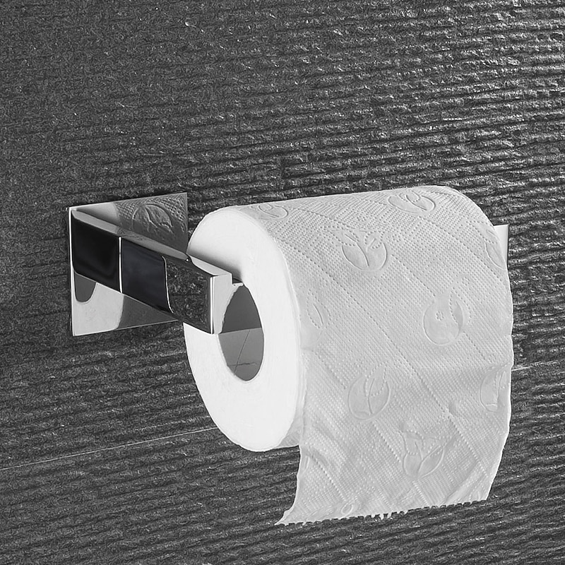 Toilet Paper Holder New Design / Self-adhesive / Creative Contemporary / Modern Metal 1pc - Bathroom Wall Mounted