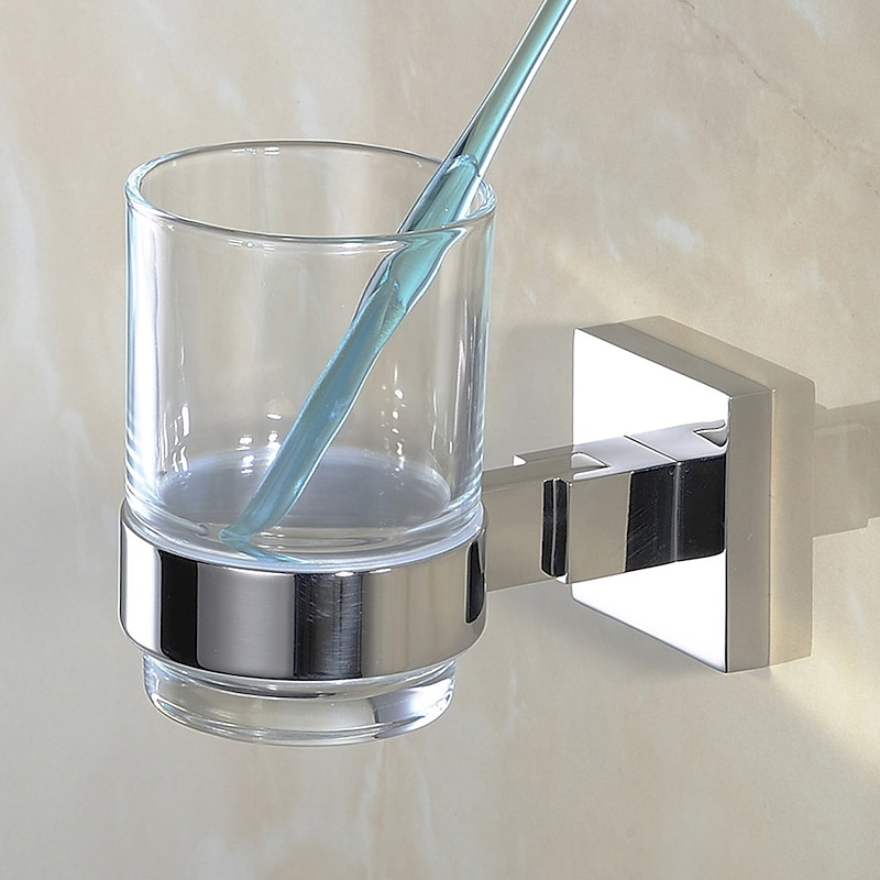 Toothbrush Holder Premium Design / Creative Contemporary / Modern Stainless Steel 1pc - Bathroom Wall Mounted