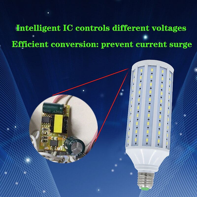 1pc 20 W LED Corn Lights 3000 lm E26 / E27 T 75 LED Beads Warm White White 85-265 V3
