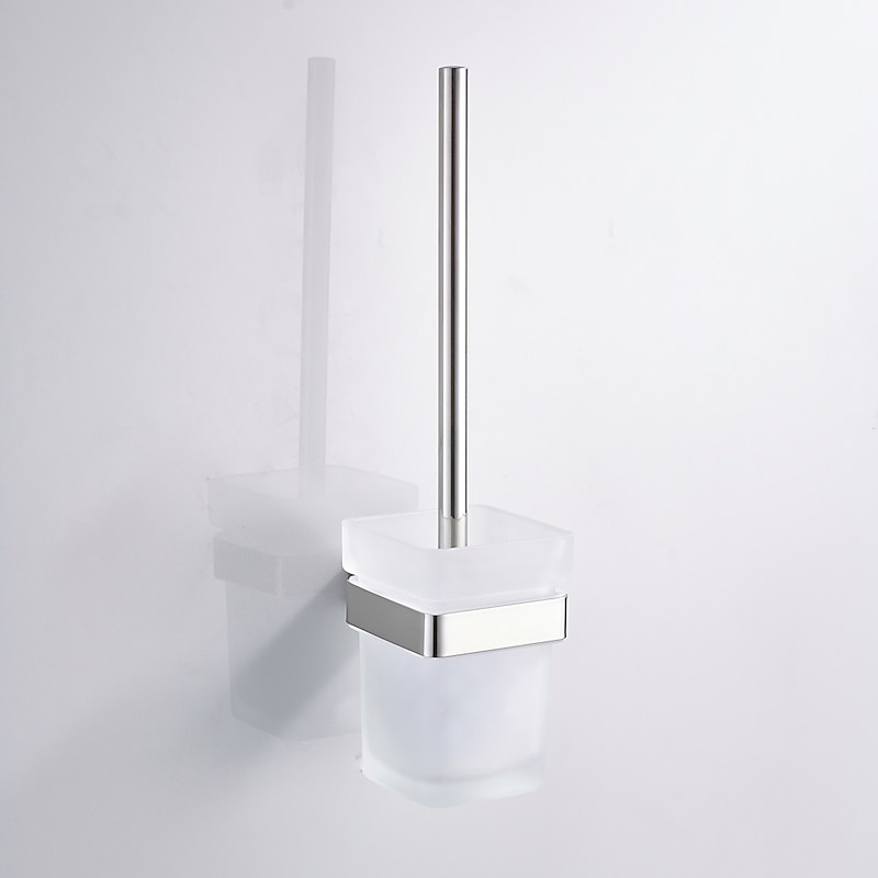 Toilet Brush Holder New Design Stainless Steel Bathroom Accessory Wall Mounted 1pc2