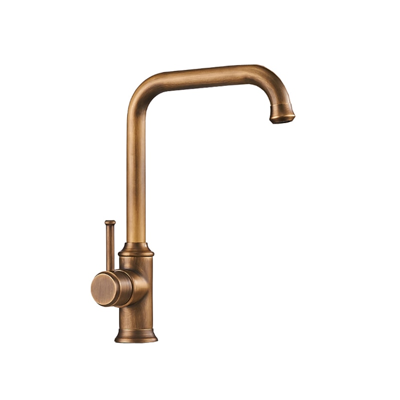 Kitchen Faucet,Single Handle Brass/Black Nickel One Hole Standard Spout,Filter, Brass Kitchen Faucet Contain with Cold and Hot Water2