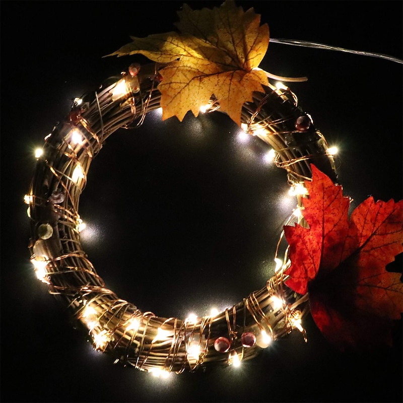 10m String Lights 100 LEDs 1pc Warm White Cold White Multi Color Waterproof Party Decorative USB Powered4