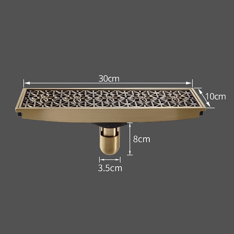 Drain Creative Brass 1pc Floor Mounted / Chrome / #4