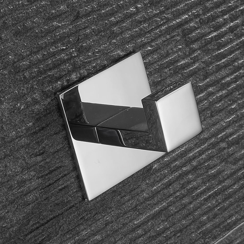 Robe Hook New Design / Self-adhesive / Creative Contemporary / Modern Metal 1pc - Bathroom Wall Mounted4