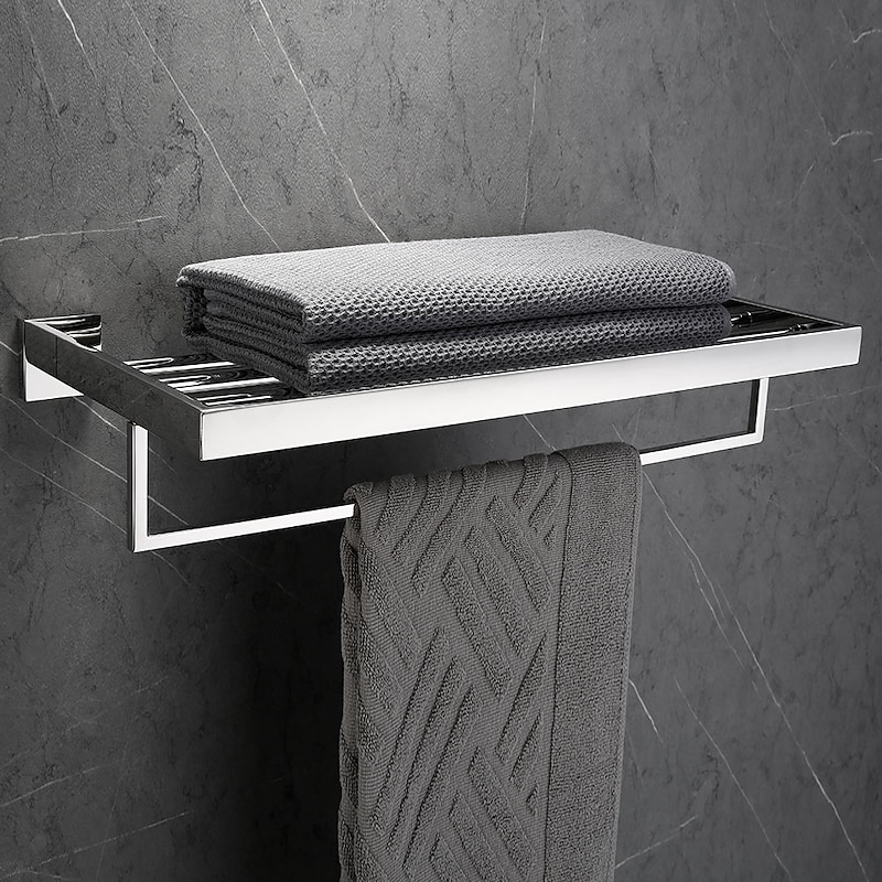 Toilet Paper Holder / Robe Hook / Bathroom Shelf New Design / Creative Contemporary / Modern Stainless Steel + A Grade ABS / Stainless Steel / Metal 4pcs - Bathroom Wall Mounted2