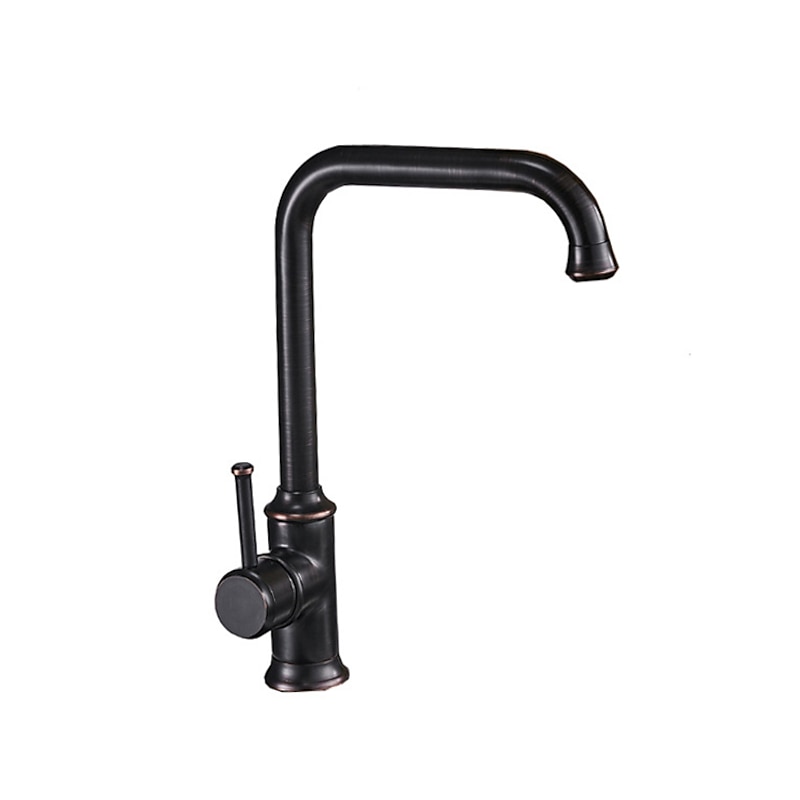 Kitchen Faucet,Single Handle Brass/Black Nickel One Hole Standard Spout,Filter, Brass Kitchen Faucet Contain with Cold and Hot Water3