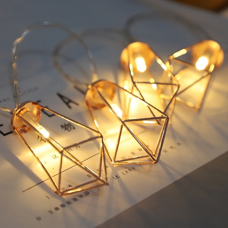 Ramadan Eid Lights 2m String Lights 10 LEDs 1 set Warm White Decorative AA Batteries Powered